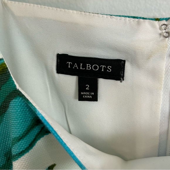 Talbots Sheath Silhouette Summer Floral Dress - Picture 7 of 8